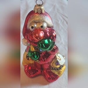 Kurt Adler Elmo Glass Christmas Ornament